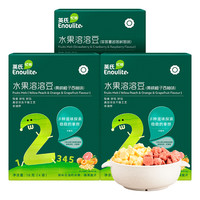 Enoulite 英氏 水果溶溶豆 黄桃橙子西柚味 18g*2盒+草莓蔓越莓树莓味 18g