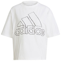 adidas 阿迪达斯 W BIG LOGO T 女子运动T恤 GV5173 白色 S