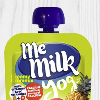 me milk 美妙可 婴幼儿酸酸乳 西班牙版 菠萝芒果味 90g