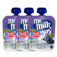 me milk 美妙可 婴幼儿酸酸乳 西班牙版 蓝莓味 90g*3袋