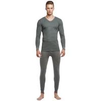 PLAYBOY 花花公子 男士纯棉秋衣秋裤 7716 墨绿 XXXL