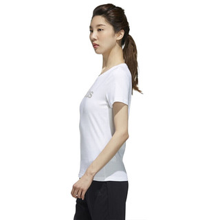 adidas 阿迪达斯 GFX T LINEAR 女子运动T恤 DY8694 白色 M