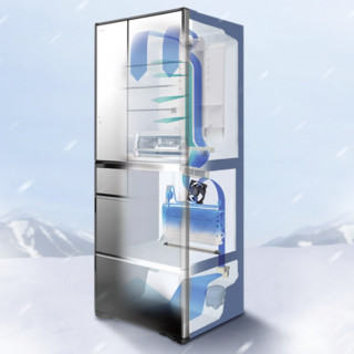 HITACHI 日立 R-WX650KC 风冷冰箱