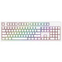 GANSS 迦斯 GS104C 104键 有线机械键盘 白色 Cherry青轴 RGB