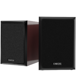 enkor 恩科 E2082 2.0声道 桌面 有源多媒体音箱 黑色