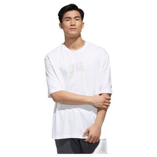 adidas 阿迪达斯 UB GFX TEE 1 男子运动T恤 GF3985 白色 L
