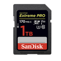 SanDisk 闪迪 至尊超极速系列 SDSDXXY SD存储卡 1TB（UHS-I、V30、U3）+USB2.0 读卡器