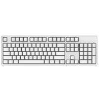 GANSS 迦斯 GS104C 104键 有线机械键盘 白色 Cherry银轴 单光