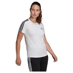 adidas 阿迪达斯 W 3S T 女子运动T恤 GL0783 白/黑色 XL