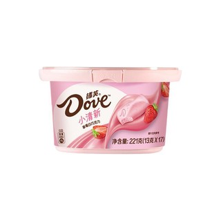 Dove 德芙 小清新 草莓白巧克力