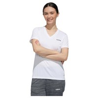 adidas 阿迪达斯 W D2M SOLID T 女子运动T恤 FL3626 白/黑 XXL