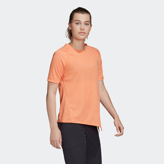 adidas 阿迪达斯 W Hike Tee 女子运动T恤 FI2412 浅琥珀 S