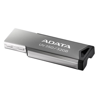 ADATA 威刚 UV350 USB 3.2 U盘 银灰色 32GB USB