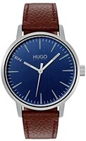 HUGO BOSS 雨果博斯 HUGO by Hugo Boss 雨果博斯 男式不锈钢石英手表皮革表带