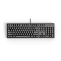 GANSS 迦斯 GS104C 104键 有线机械键盘 侧刻 黑色 Cherry青轴 无光