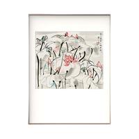 榮寶齋 吴冠中 荷花 60x80cm 檀香实木框