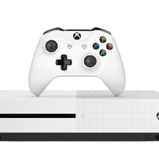 Microsoft 微软 Xbox One S 游戏机 白色 双手柄体感套装