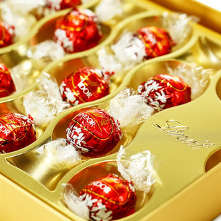 Lindt 瑞士莲 LINDOR软心 牛奶巧克力 14粒 168g 礼盒装