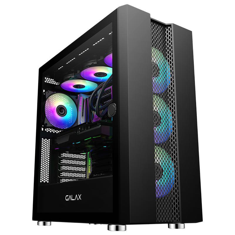  影驰 GALAX 超新星 EATX机箱 半侧透 黑色