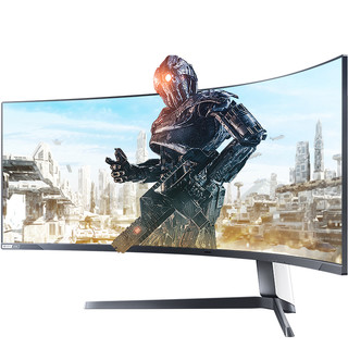 SAMSUNG 三星 S49AG952NC 49英寸 VA 曲面 G-sync FreeSync 显示器(5120×1440、240Hz、125%sRGB、HDR2000)