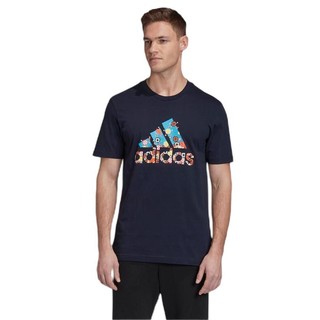 adidas 阿迪达斯 8-Bit BoS 男子运动T恤 FN1747 传奇墨水蓝 S