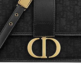 Dior 迪奥 30 MONTAIGNE系列 Oblique 女士手袋 M9203UTZQ_M989 黑色 小号