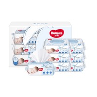 HUGGIES 好奇 纯水婴儿专用湿巾80抽12包手口屁屁专用擦去99.9%细菌