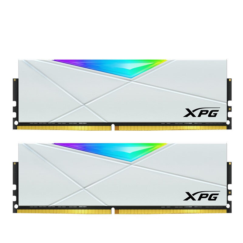 adata 威刚 xpg系列 龙耀 d50 ddr4 4133mhz rgb 台式机内存 釉白