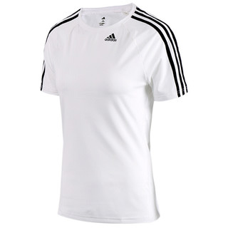 adidas 阿迪达斯 D2M TEE 3S 女子运动T恤 BK2686 白色 L