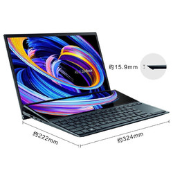 ASUS 华硕 灵耀X双屏 2021新品 14英寸笔记本电脑（i7-1165G7、16GB、512GB、100%sRGB）