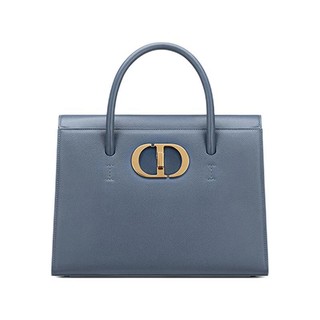 Dior 迪奥 30 MONTAIGNE系列 ST HONORÉ 女士牛皮革手提包 M9306UBAE 蓝色 中号