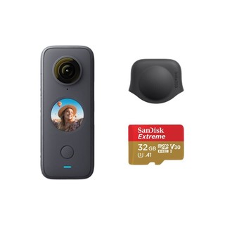 InInsta360 影石 ONE X2 口袋全景防抖运动相机 Vlog拍摄+32GB SD卡+硅胶套