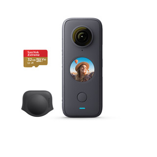InInsta360 影石 ONE X2 口袋全景防抖运动相机 Vlog拍摄+32GB SD卡+硅胶套