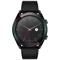 HUAWEI 华为 WATCH GT 雅致款 智能手表 42mm 黑色 皮革表带 黑色( 实时心率+睡眠监测）