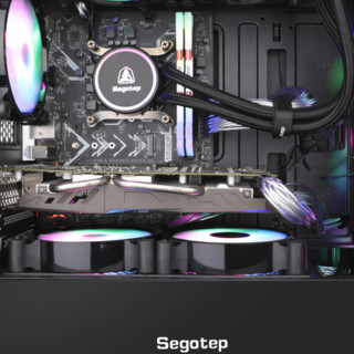 Segotep 鑫谷 图灵系列 图灵 N5 RGB版 RGB MATX机箱 半侧透 黑色