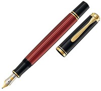 Prime会员：Pelikan 百利金 Souveran 帝王 M400 黑红色钢笔 14K M尖