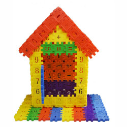 爱乐心数字方块积木玩具拼图早教益智力宝宝拼装学习认知58块数字积木