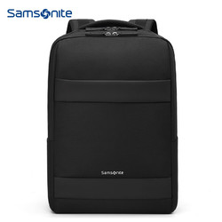 Samsonite 新秀丽 双肩包电脑包男士商务背包旅行包苹果联想笔记本电脑包15.6英寸 TX5*09001 黑色