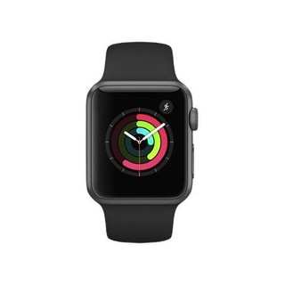 Apple 苹果 Sport Series 1 智能手表 38mm 深空灰色铝金属表壳 黑色运动型表带