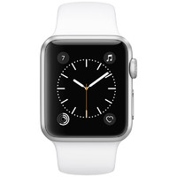 Apple 苹果 Watch Sport Series 1 智能手表 38mm 银色铝金属表壳 白色运动型表带