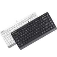 A4TECH 双飞燕 FK11 飞时代有线小键盘 薄膜办公打字笔记本外接台式电脑 86键便携USB接口