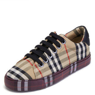 BURBERRY 博柏利 女士低帮板鞋 80185351 米色 37.5