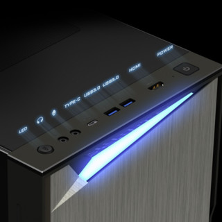 GIGABYTE 技嘉 AC300G RGB ATX机箱 半侧透 含电源 750W 黑色