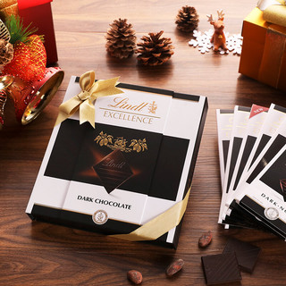 Lindt 瑞士莲 EXCELLENCE特醇 99%黑巧克力 50g*6盒 礼盒装