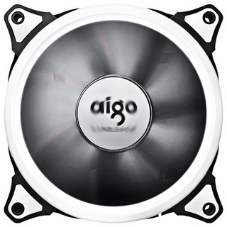 aigo 爱国者 极光 单色光 120mm 机箱散热风扇 单个装 黑白色