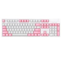 AJAZZ 黑爵 AK535 104键 有线机械键盘 粉色 Cherry茶轴 单光