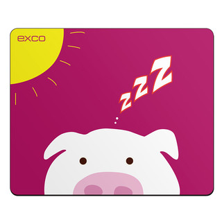 EXCO 宜适酷 粉红猪可爱卡通动漫鼠标垫 大号  加厚创意游戏垫 MSP012