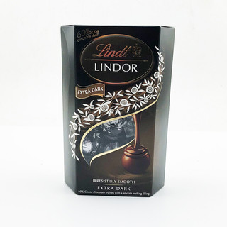 Lindt 瑞士莲 LINDOR软心 特浓黑巧克力 200g 分享装