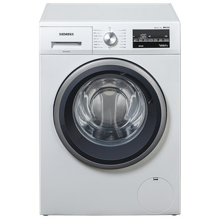 SIEMENS 西门子 10公斤 大容量 变频滚筒洗衣机全自动 节能洗 WM12P2602W 白色