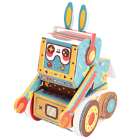 PLUS会员：AULDEY 奥迪双钻 STEM科教儿童玩具 拼装遥控机器人欢欢 ZZ910002